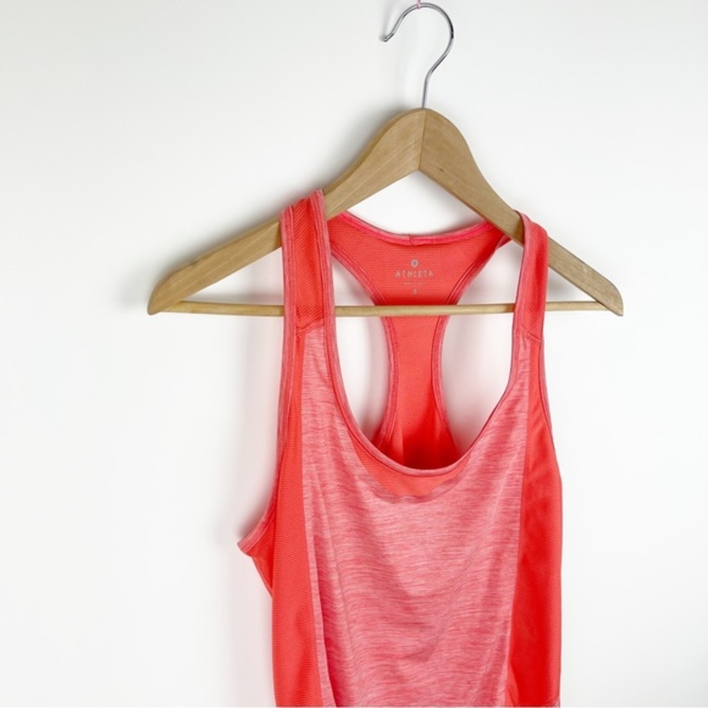 athleta Forerunner Tank Coral Sunset Racerback Size Small - Picture 3 of 8